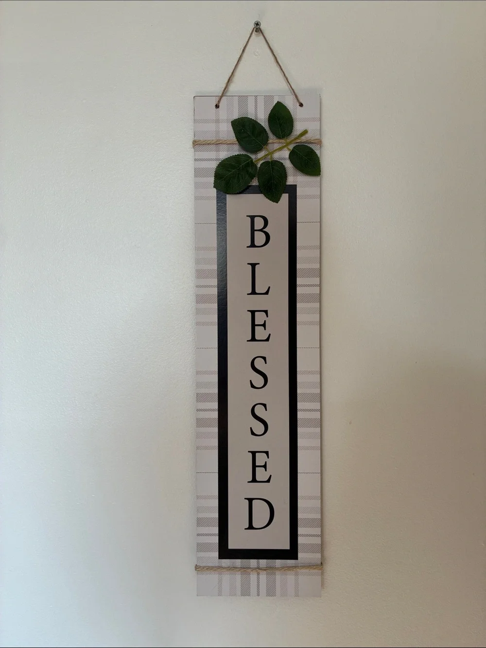 NWT- Vertical Blessed Wooden Wall Sign 🍃